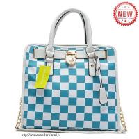 michael kors hamilton checkerboard groot blauw bakken Roermond Prijzen egvwz802